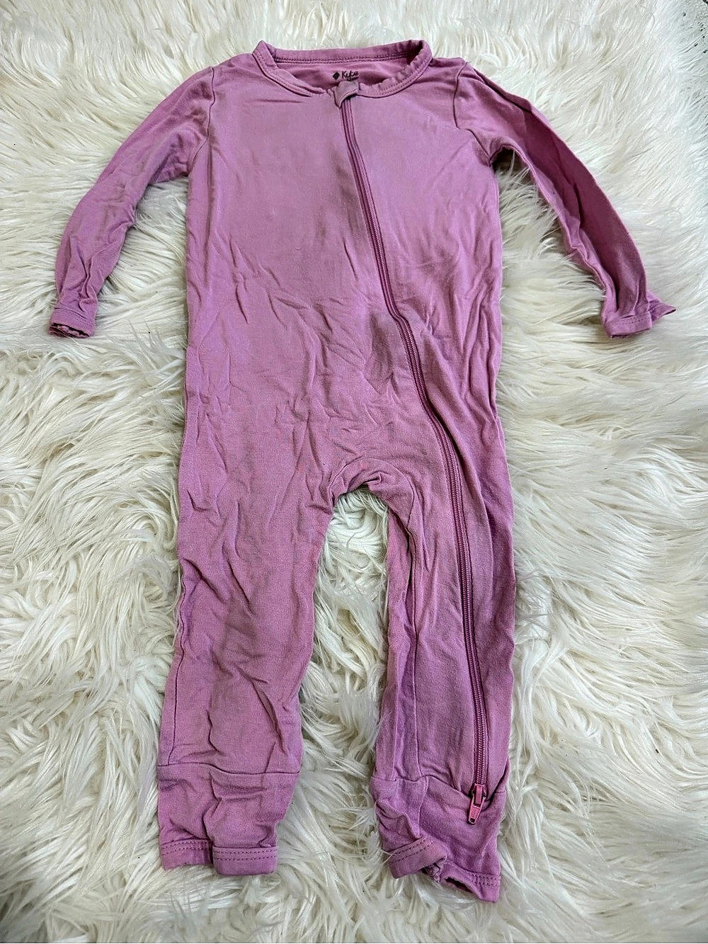 Kyte Baby Zippered Romper Pink 18-24M
